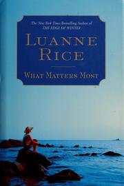 What matters most Cover Image