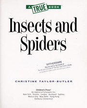 Insects and spiders Book cover