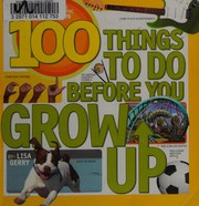 100 things to do before you grow up Book cover